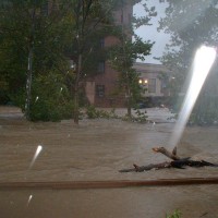 photo of flooding in rain