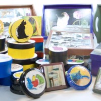 photo of keepsake boxes and coasters and trays