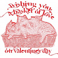 valentine with five cats