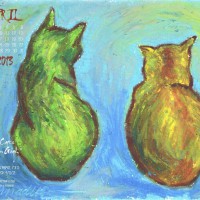 TwoCatsVanGogh-1280x1024