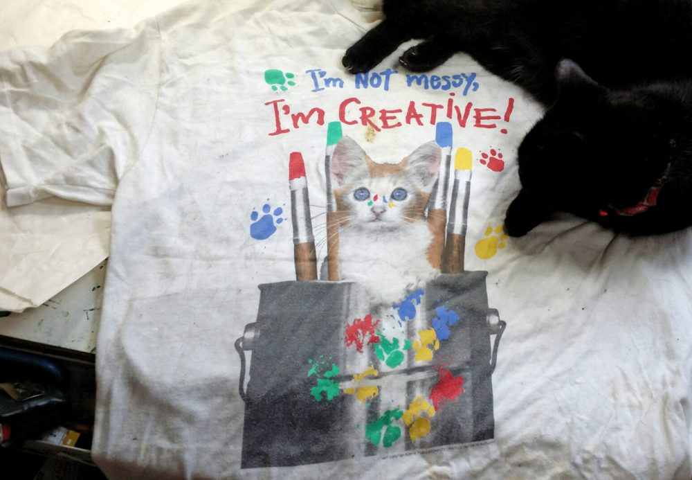 The "creative kitten" tee.