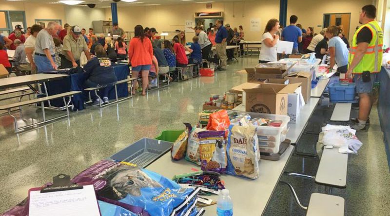 The Fayette County Animal Response Team organized a comprehensive resource center for pet and animal needs in their junior high school.