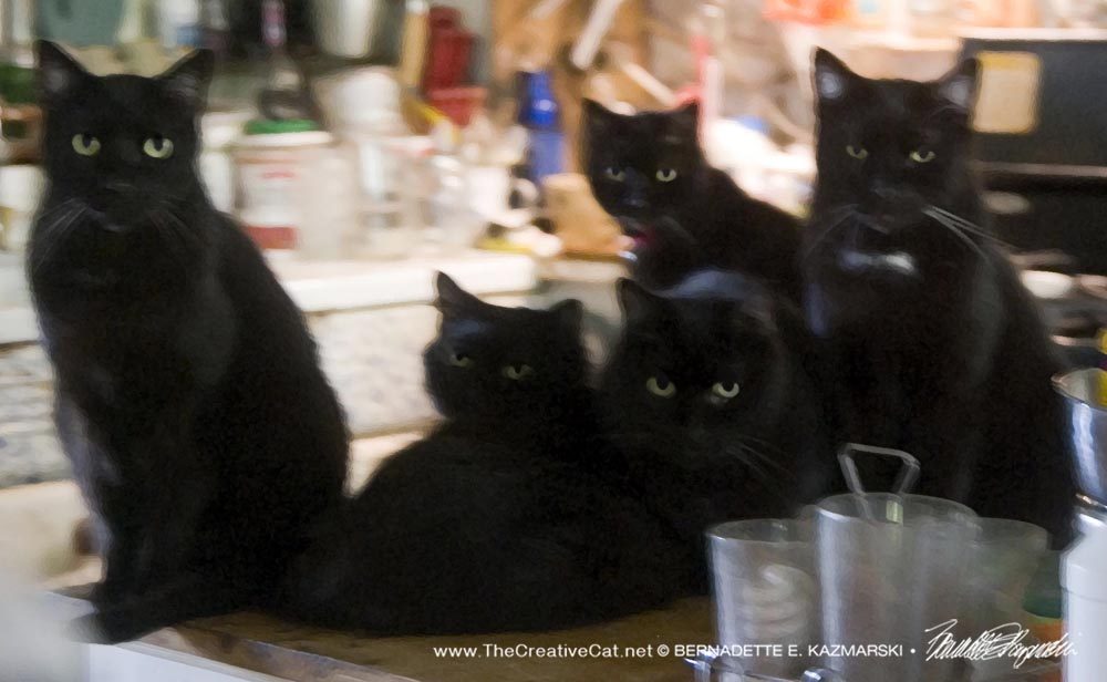 Five in the kitchen.