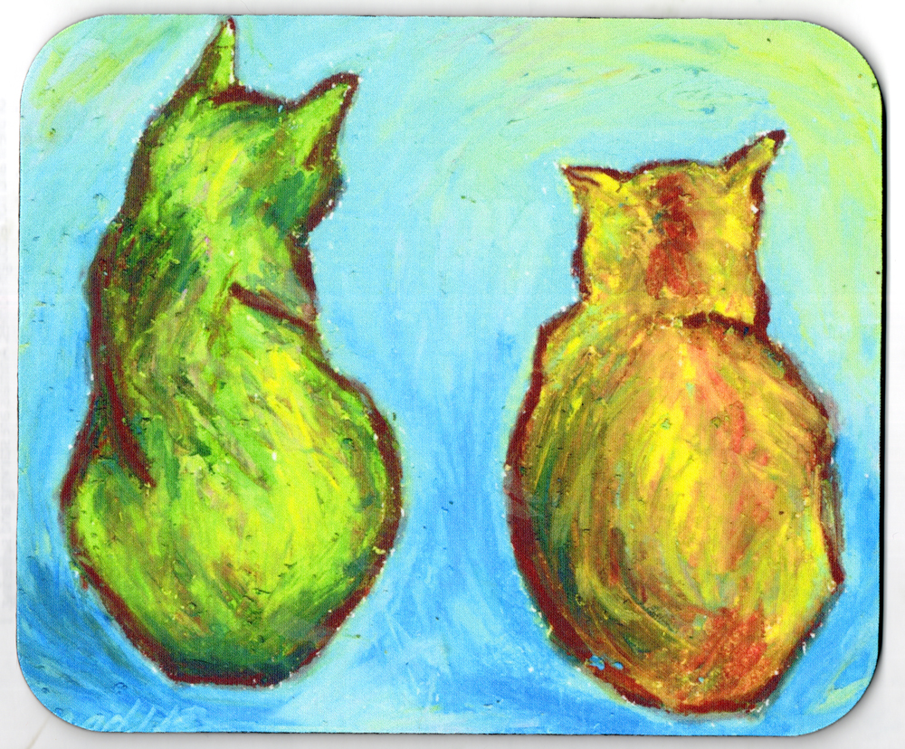 Two Cats After van Gogh