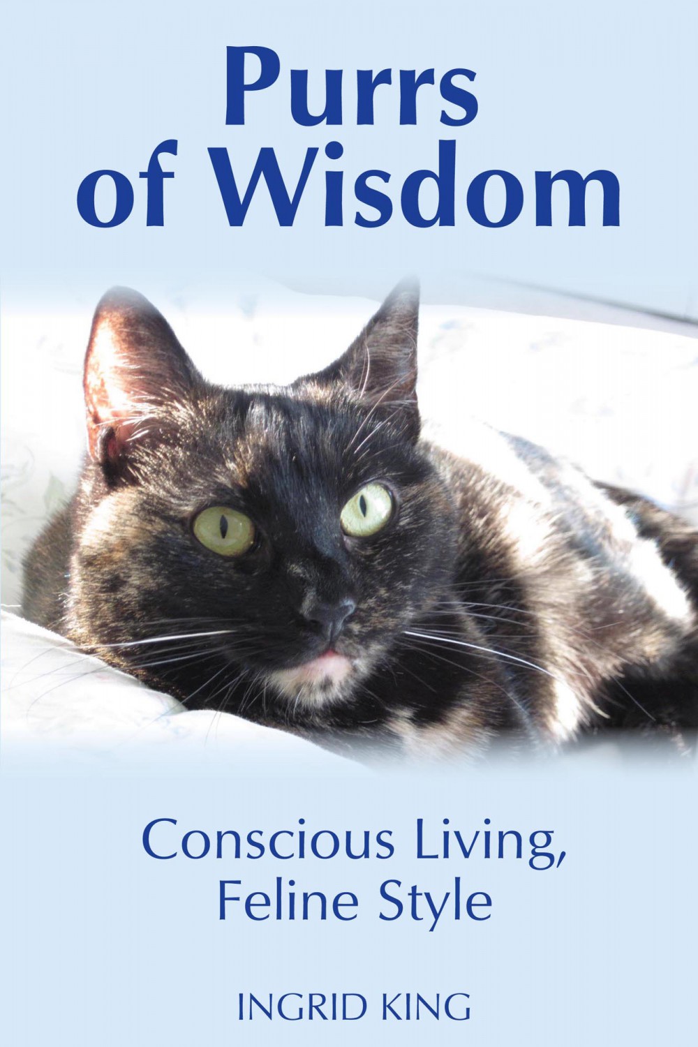 Cover for "Purrs of Wisdom" by Ingrid King
