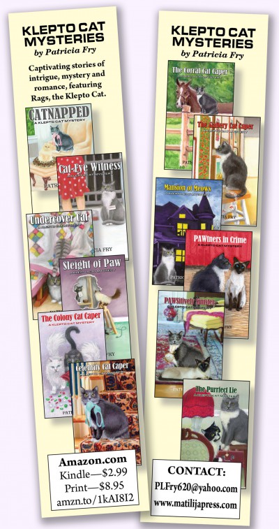 Bookmarks for Patricia L. Fry's books.