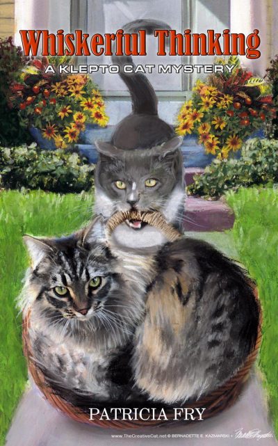 book cover for cozy cat mystery