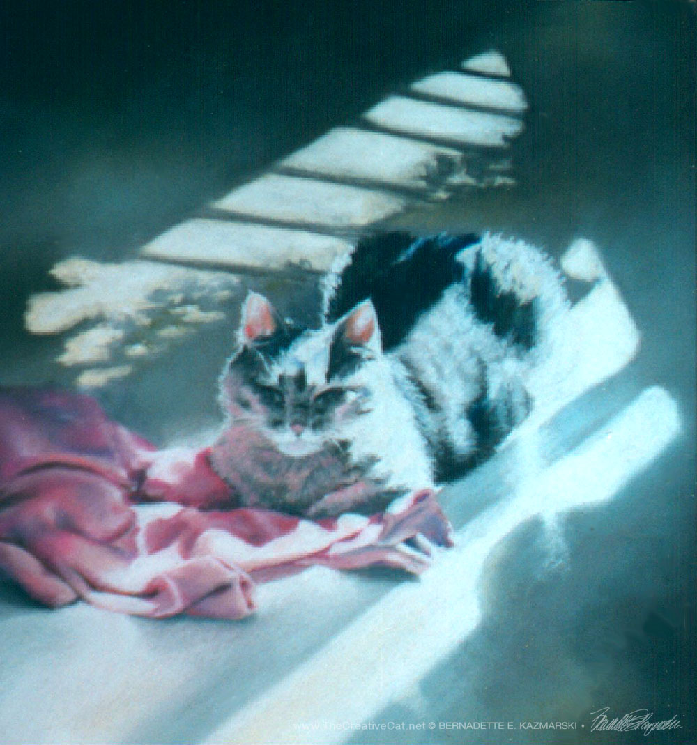 "A Rosy Glow", pastel, 15" x 11", 1997 © Bernadette E. Kazmarski