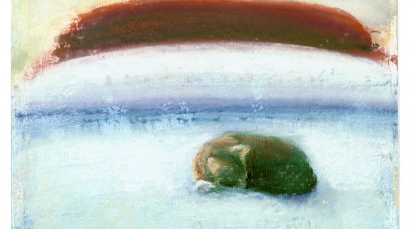 "Afternoon Nap", pastel on hand-finished paper, 7.5" x 7.5", 2004 © Bernadette E. Kazmarski