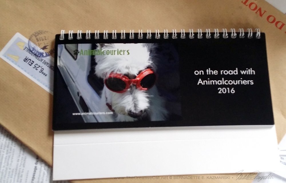 The Animalcouriers 2016 calendar.