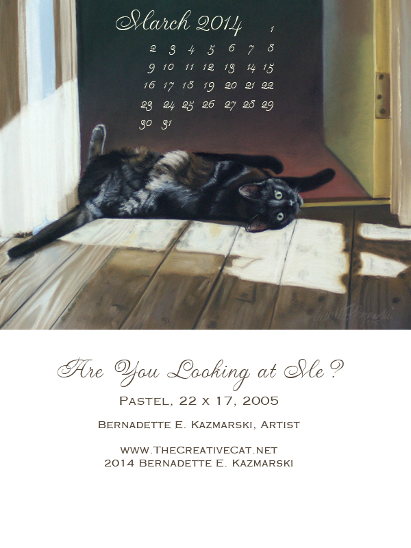 "Are You Looking At Me?" desktop calendar for Kindle, iPad and small mobile devices.
