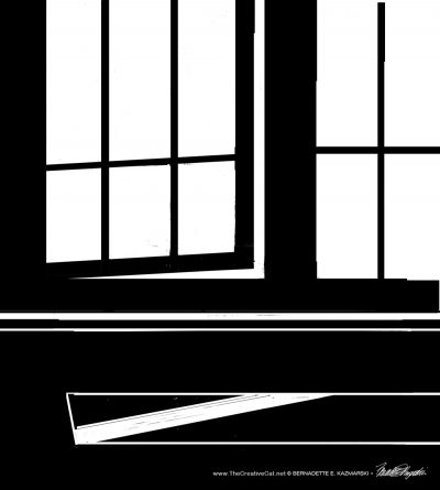The cleaned up sketch of the window.
