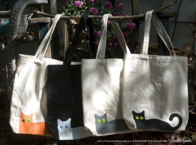 Bella and Her Foster Friends Tote Bags