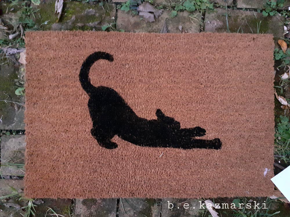 cat design doormat