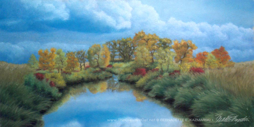     "Autumn", pastel, 12" x 24", 1997 © B.E. Kazmarski