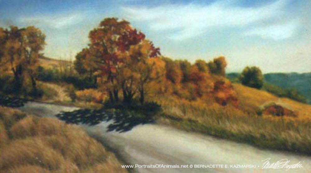 Harvest of Color, 18" x 13", pastel © B.E. Kazmarski (sorry for the quality--my photos weren't the best then!)