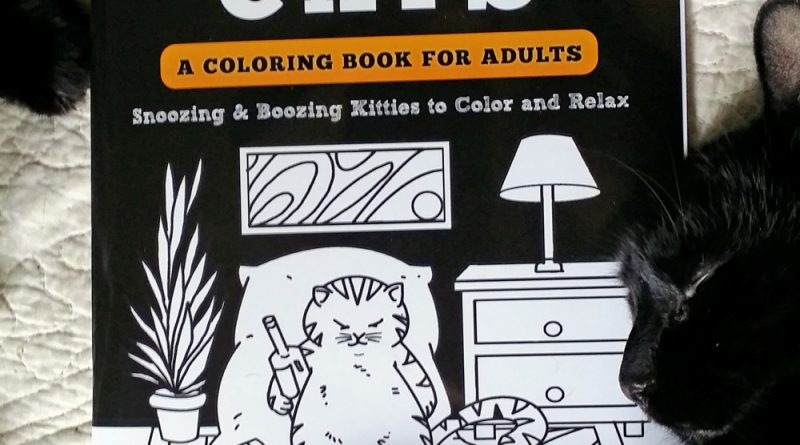 "Lazy-Ass Cats" coloring book.