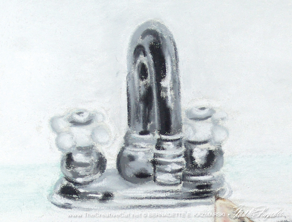 detail of the faucet
