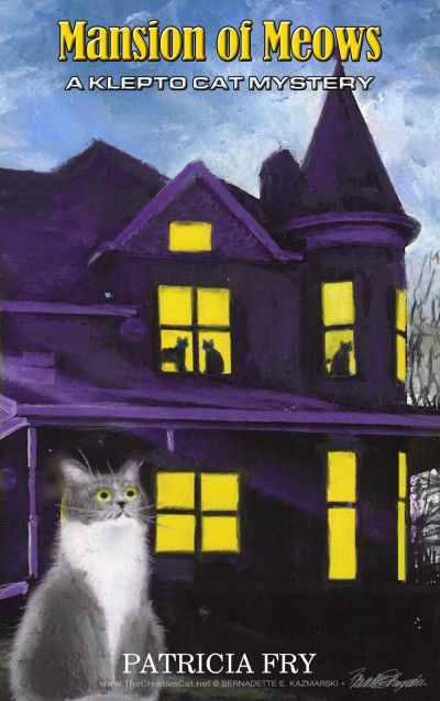 book cover for cat mystery