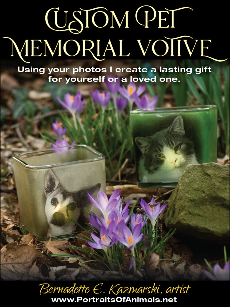 Custom memorial pet votives