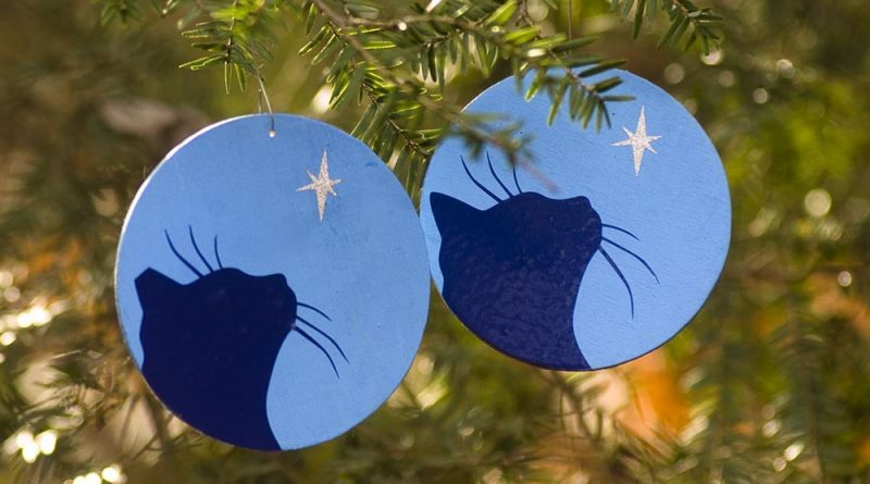 handmade cat ornaments