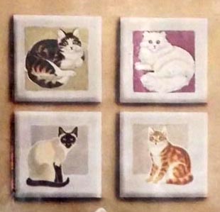 decorative cat tiles