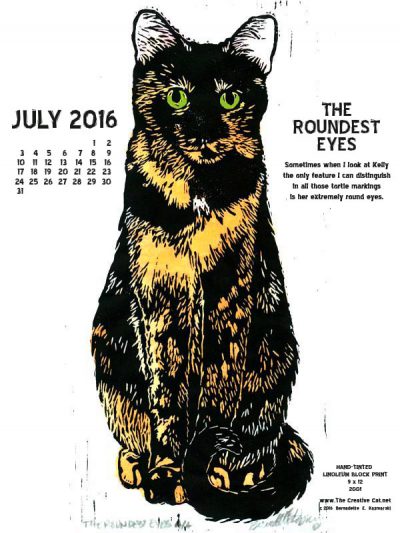 "The Roundest Eyes" desktop calendar, 600 x 800 for iPad, Kindle and other readers.