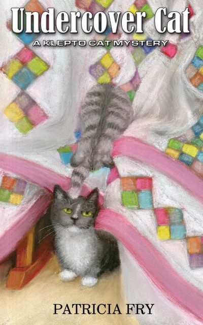 book cover design with cats and quilt undercover cat patricia fry