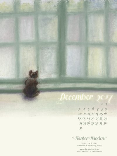 Desktop calendar, 600 x 800 for iPad, Kindle and other readers.