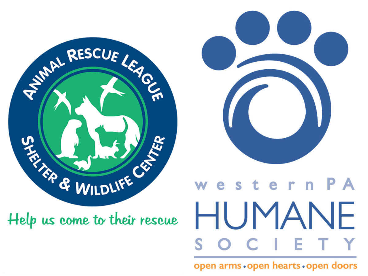 Animal Rescue League and Western PA Humane Society logos.