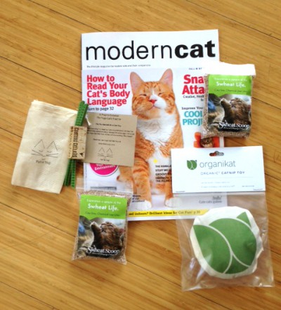 Gift package donated to FosterCat from Organikat's LA Feline Film Festival.