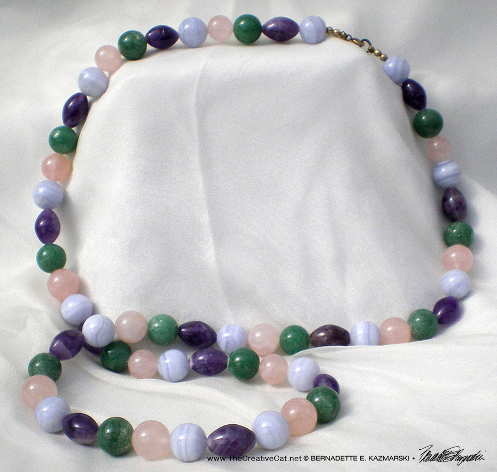 A photo of a jade necklace I'd taken for a customer's website.